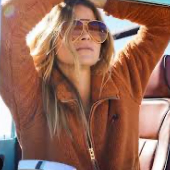 COPY - Aviator Nation Teddy Unisex Half-Zip Vintage Jacket $395 - Picture 2 of 3